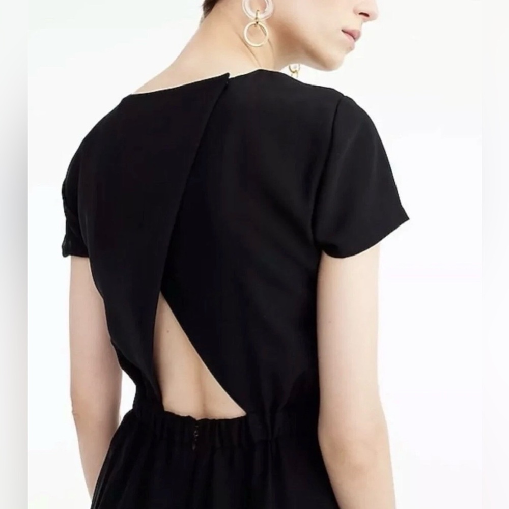 JCREW NWT Drapey back Black Jumpsuit - size 00‎ - Picture 3 of 11